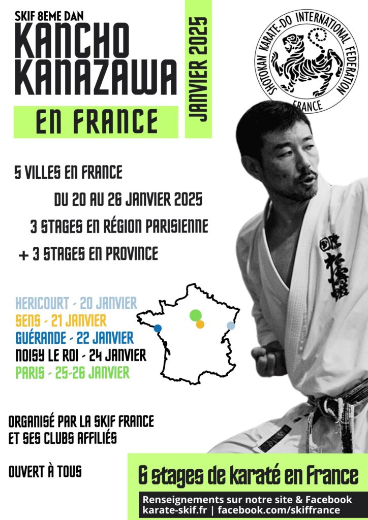 Stage de karaté avec Kancho Kanazawa
